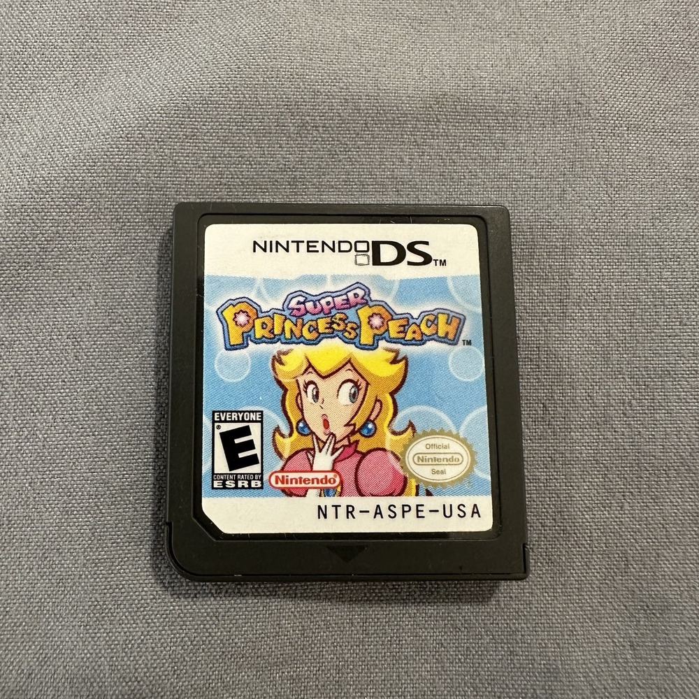 Super Princess Peach Nintendo DS NTR-ASPE-USA Authentic Cartridge Only Untested